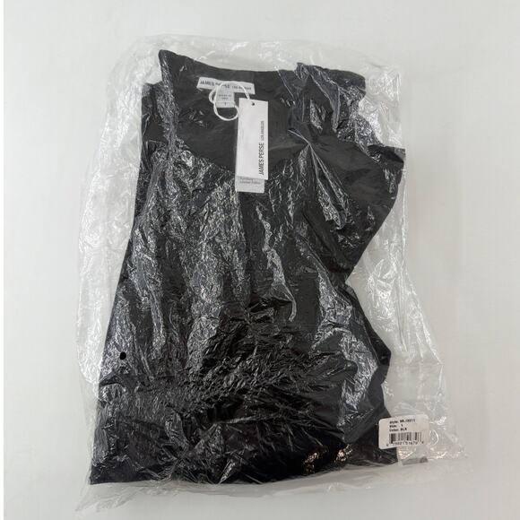 James Perse LA Men's Black Short Sleeve Crew Neck Tee Size 1 - Picture 3 of 9